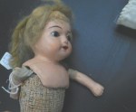antique doll blonde face